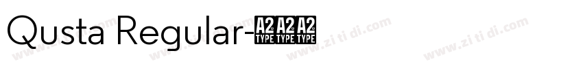 Qusta Regular字体转换